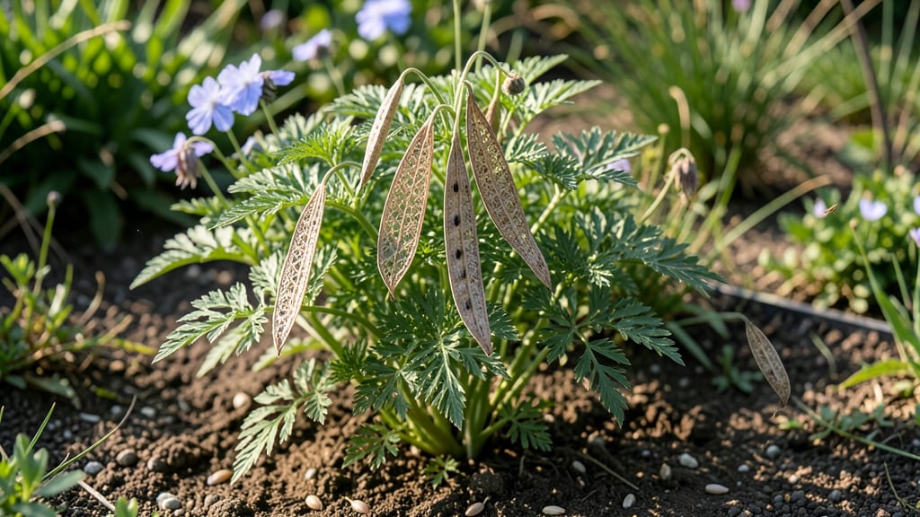 Love in the Mist Seed Pods: Twist-Free Harvesting for Zero-Waste Seed Saving