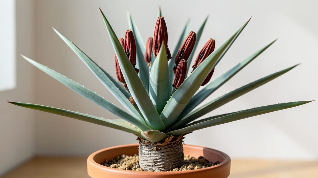 Red Yucca Plant Seed Pods: Cold-Stressed Viability for Next Season's Blooms