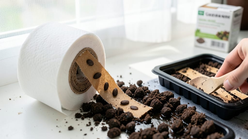 Seed Tape Toilet Paper: Zero-Waste Seed Starter Hack