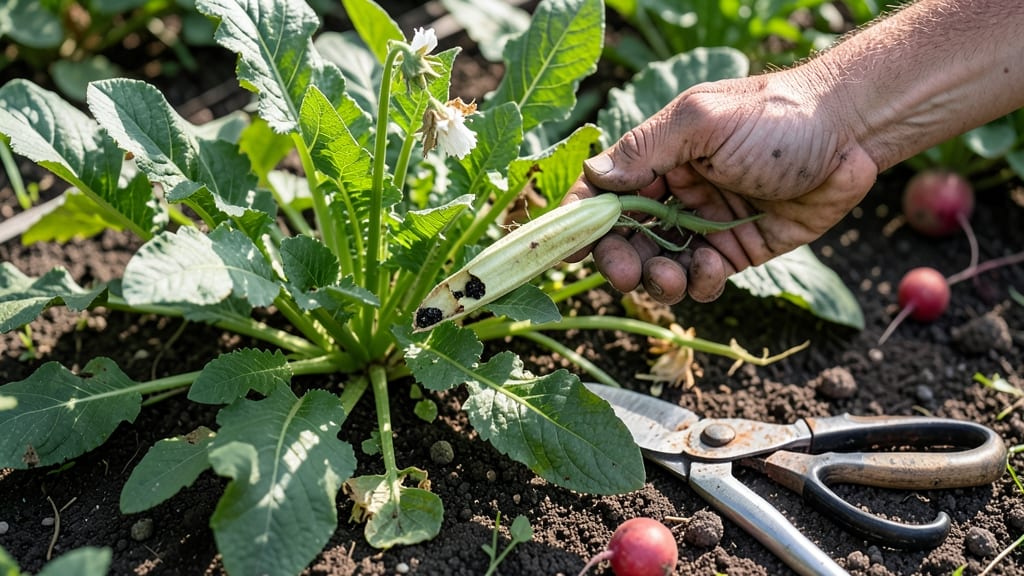 Radish Seed Pods: Twist-Resistant Harvesting for Viable Seeds