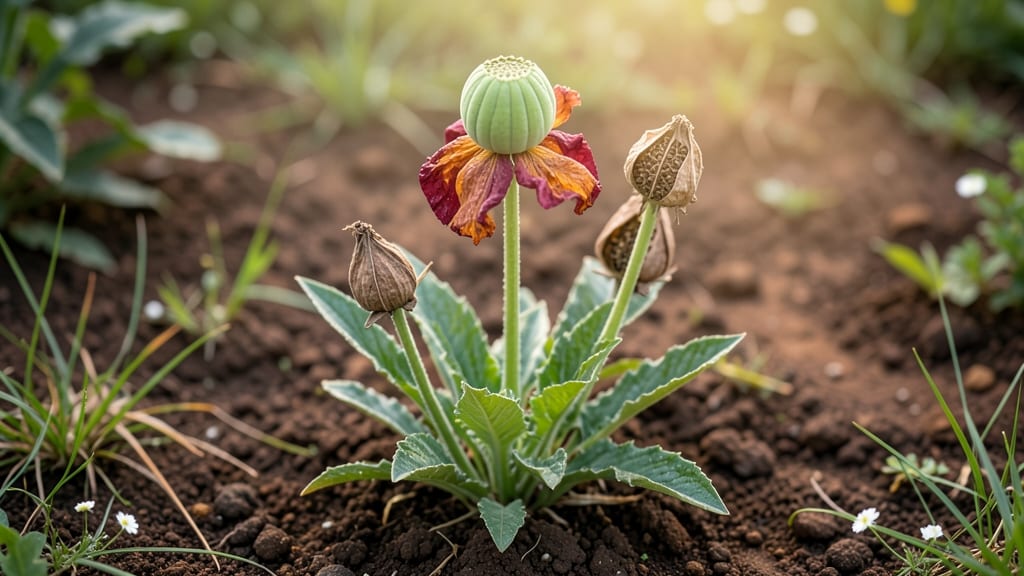 Unripe Poppy Seed Pods: Cold-Stressed Germination Blueprint for Next Year’s Blooms