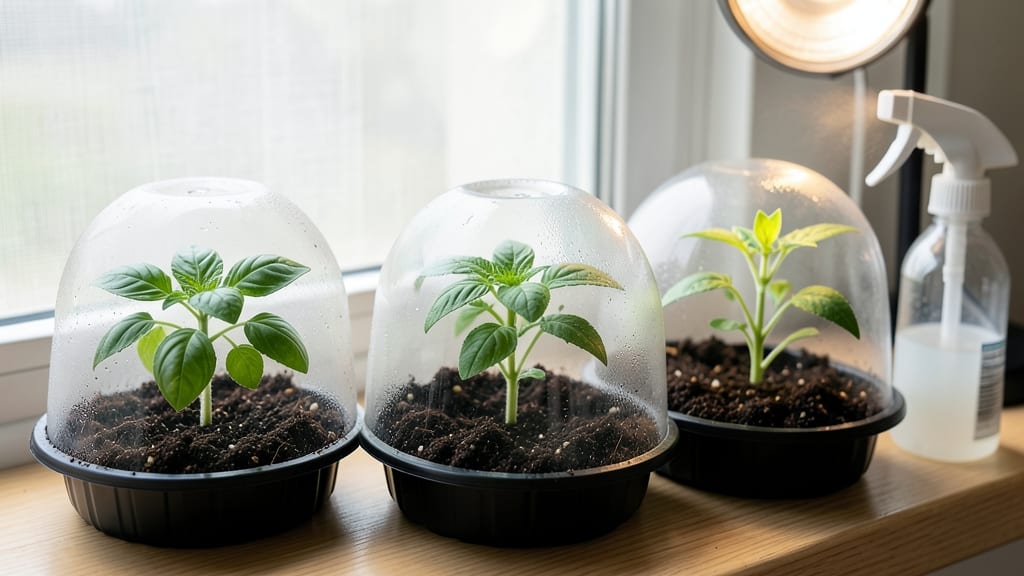 Seed Starting Humidity Dome: Clear-Covered Cocoon for Germination Speed