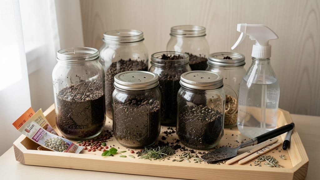 Seed Starting Old Jars: Upcycled Containers for Stronger Starts