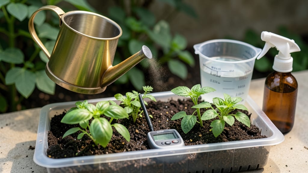 How to Water Seed Trays: Mist and Drain for Even Germination